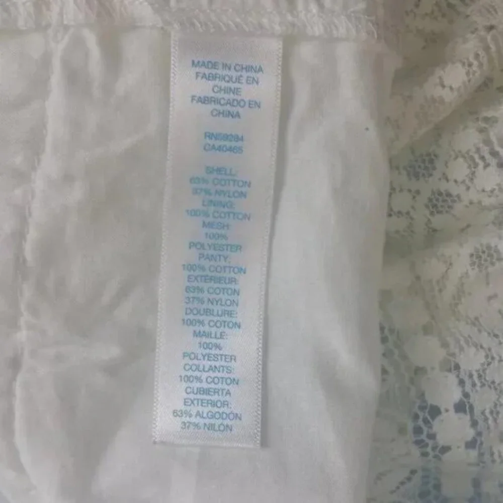 The Children's Place Baby Girl White Lace Dress Size 9-12M